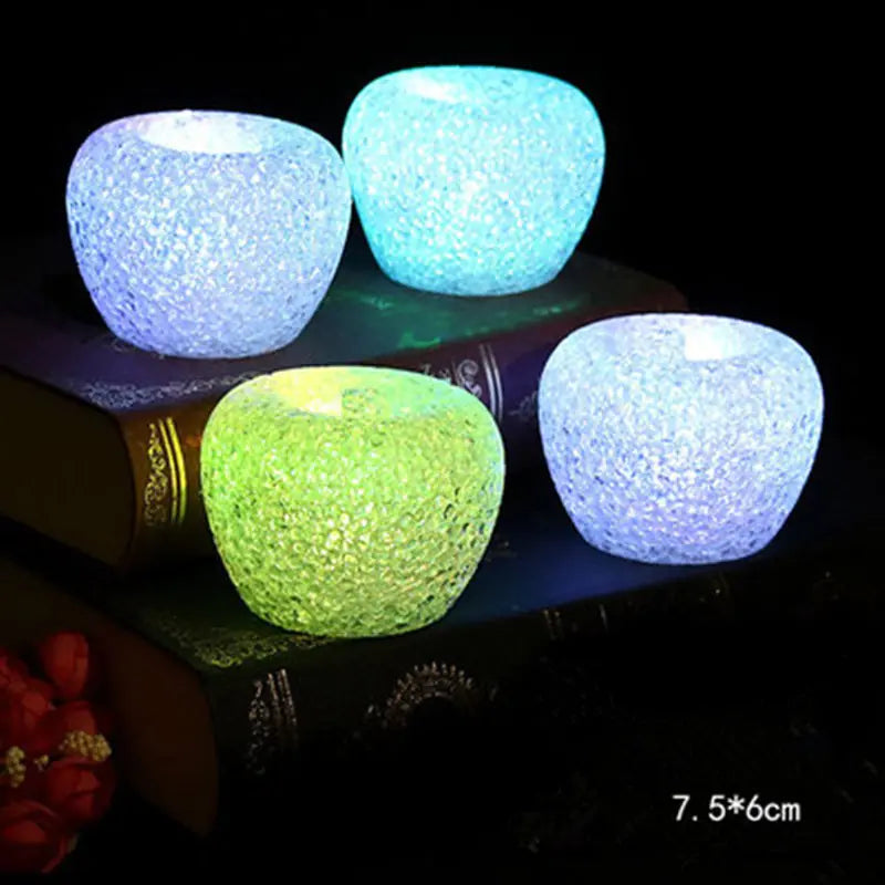 Lighted Crystal Apple - Christmas Gift