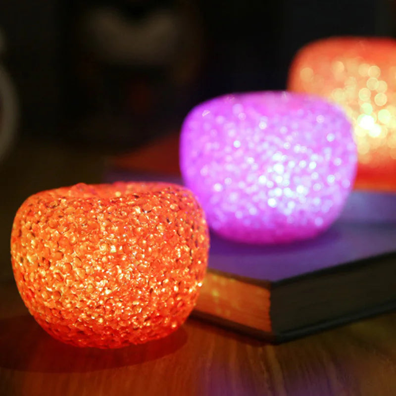 Lighted Crystal Apple - Christmas Gift
